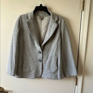 Gray Women's Knit Blazer by J. Jill